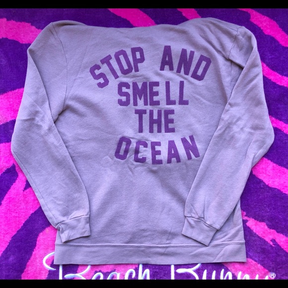 NEW Wildfox Stop And Smell The Ocean 🌊 Hoodie Medium - Picture 4 of 6